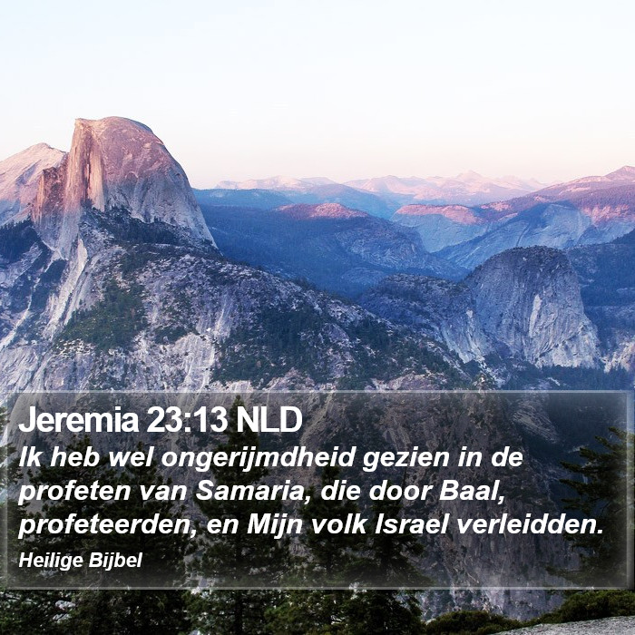 Jeremia 23:13 NLD Bible Study