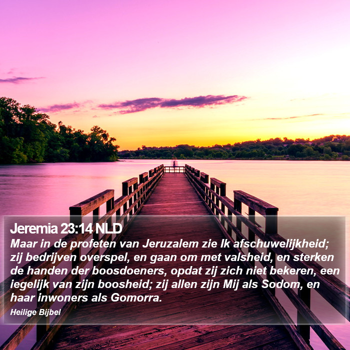 Jeremia 23:14 NLD Bible Study