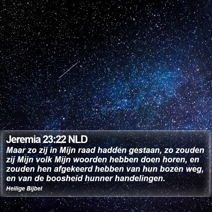 Jeremia 23:22 NLD Bible Study