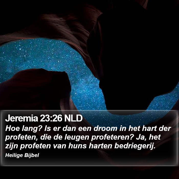 Jeremia 23:26 NLD Bible Study