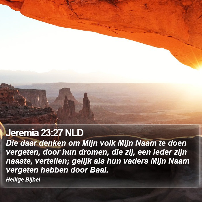 Jeremia 23:27 NLD Bible Study