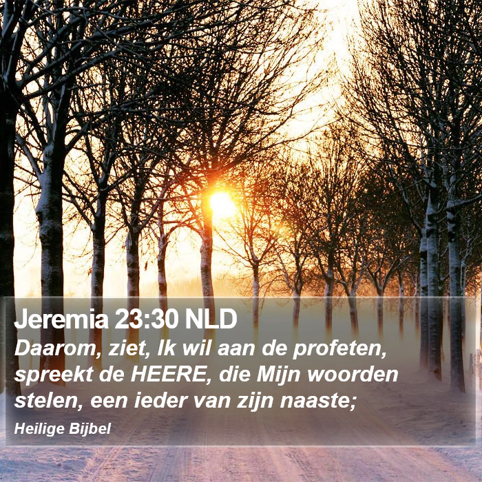 Jeremia 23:30 NLD Bible Study