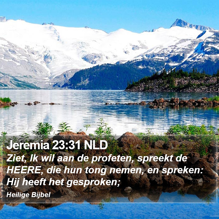 Jeremia 23:31 NLD Bible Study