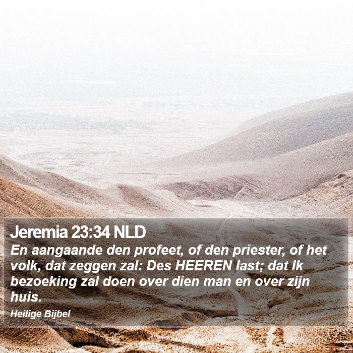 Jeremia 23:34 NLD Bible Study