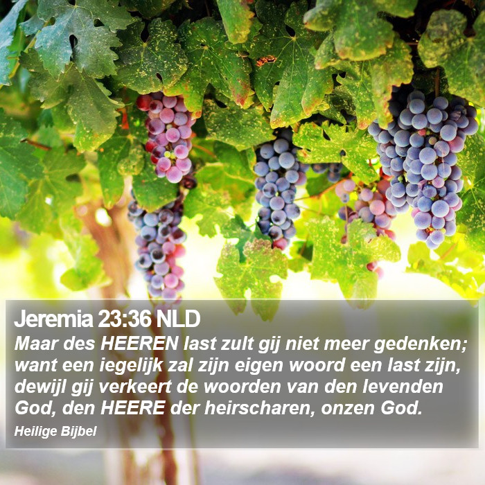 Jeremia 23:36 NLD Bible Study