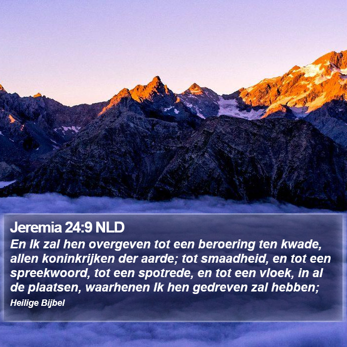 Jeremia 24:9 NLD Bible Study