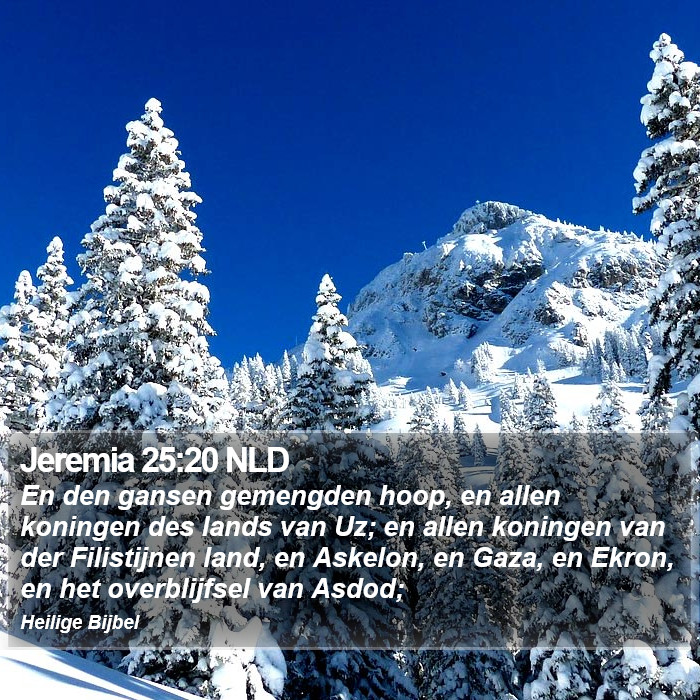 Jeremia 25:20 NLD Bible Study