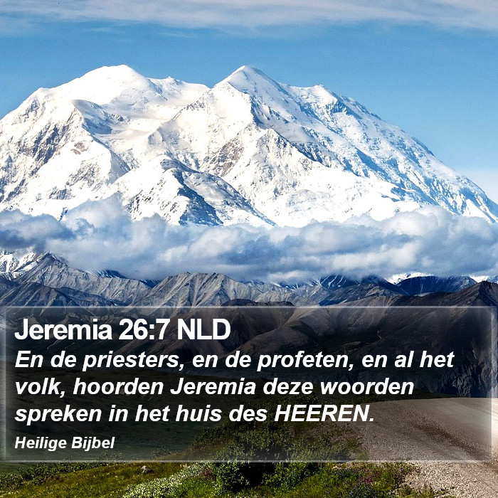 Jeremia 26:7 NLD Bible Study