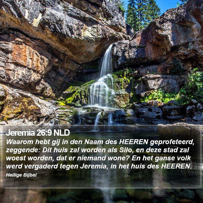 Jeremia 26:9 NLD Bible Study