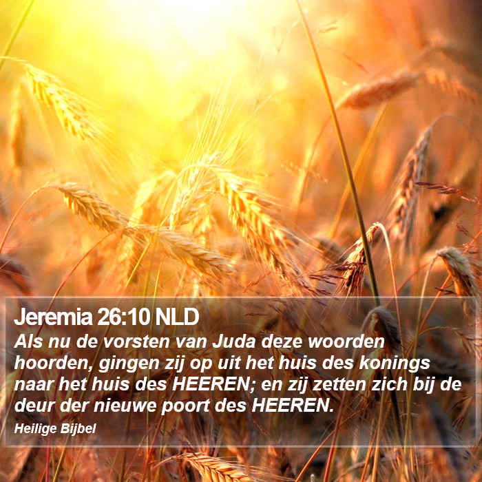 Jeremia 26:10 NLD Bible Study