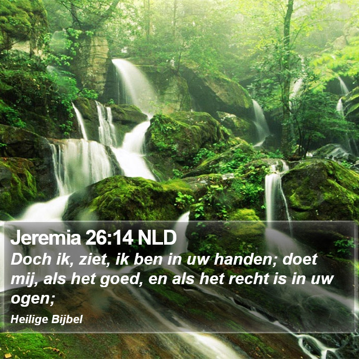 Jeremia 26:14 NLD Bible Study
