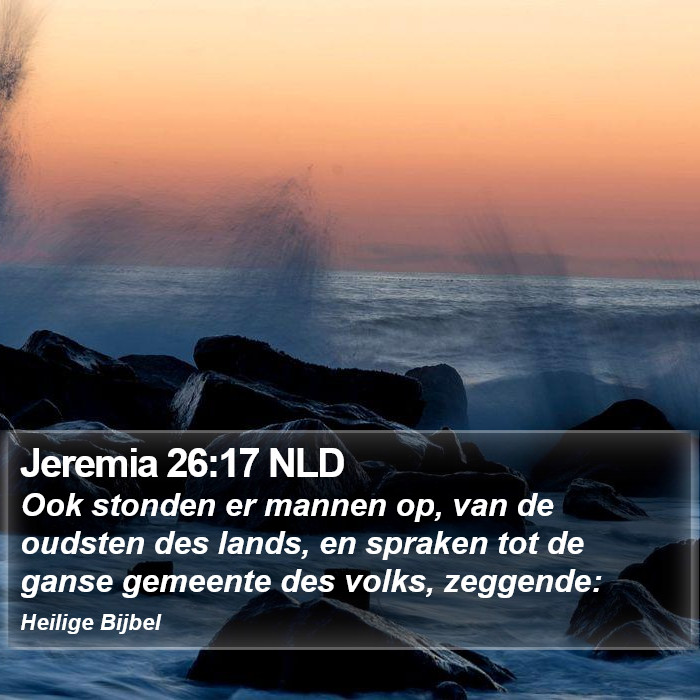 Jeremia 26:17 NLD Bible Study