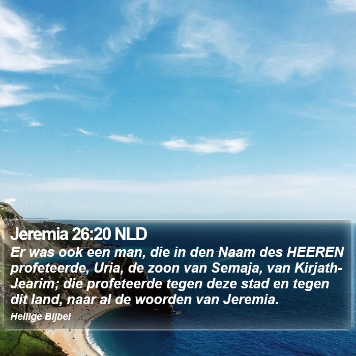 Jeremia 26:20 NLD Bible Study