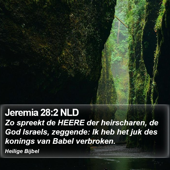 Jeremia 28:2 NLD Bible Study