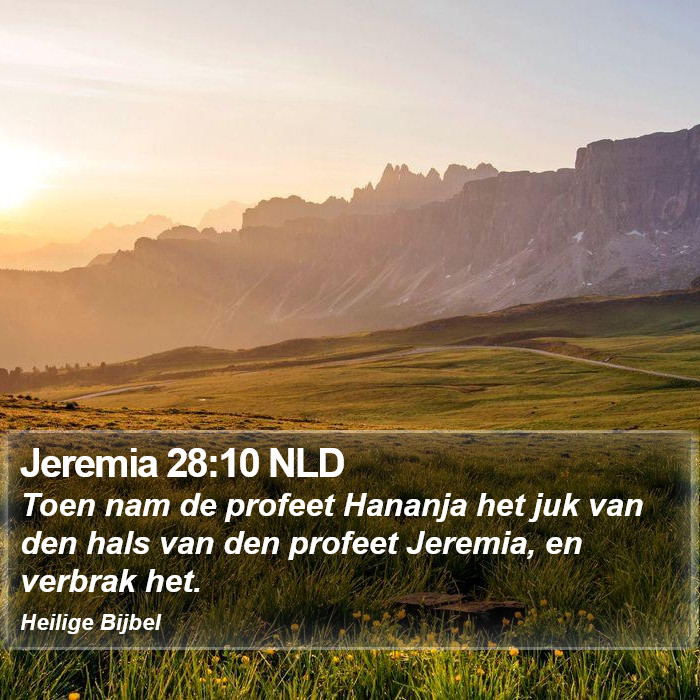 Jeremia 28:10 NLD Bible Study