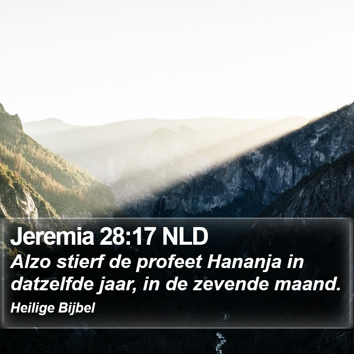 Jeremia 28:17 NLD Bible Study