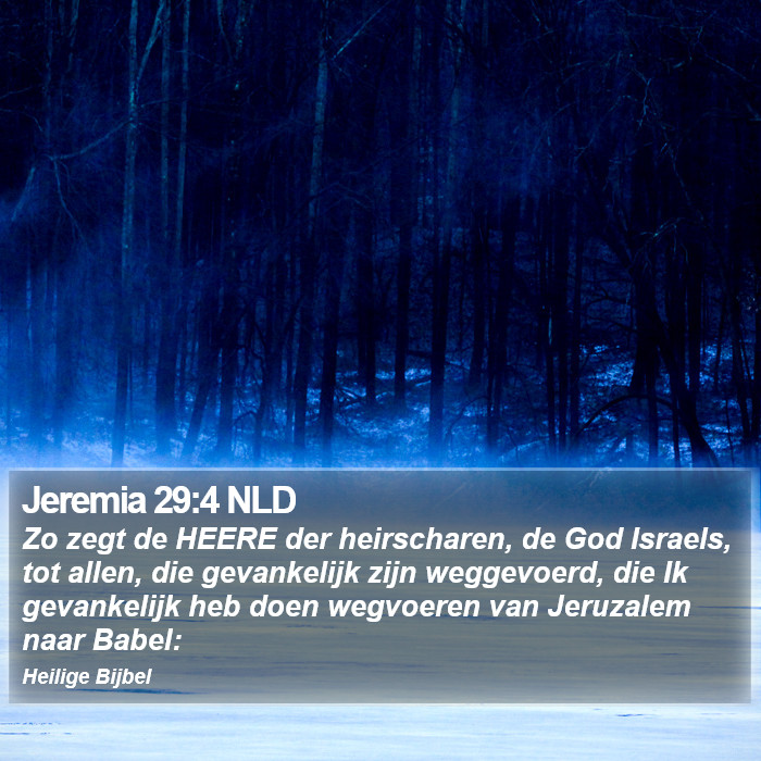 Jeremia 29:4 NLD Bible Study