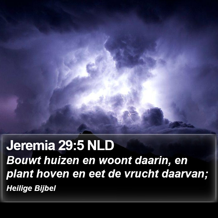 Jeremia 29:5 NLD Bible Study