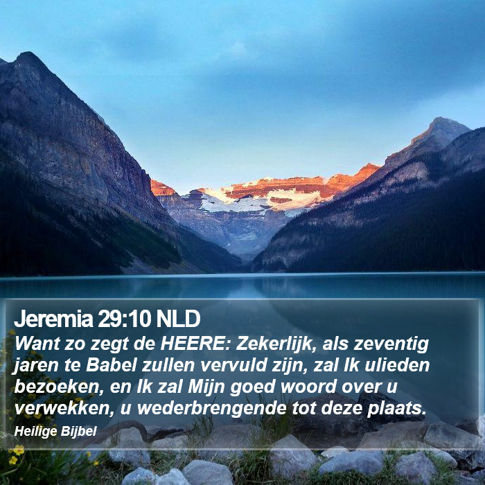 Jeremia 29:10 NLD Bible Study