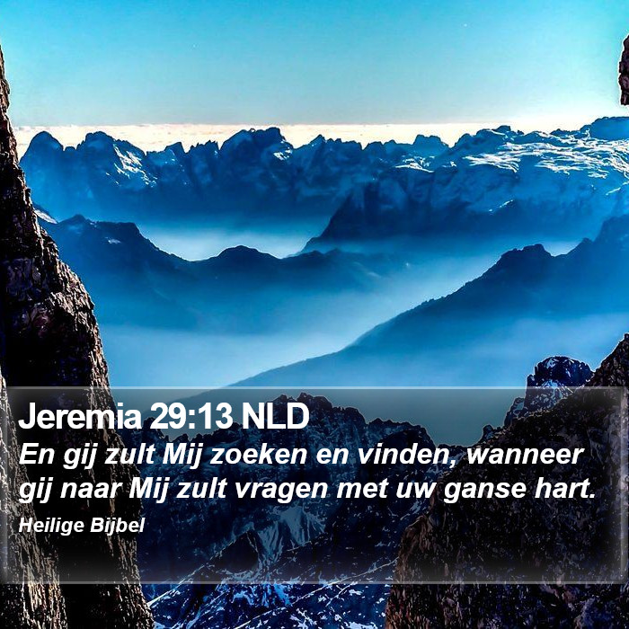 Jeremia 29:13 NLD Bible Study