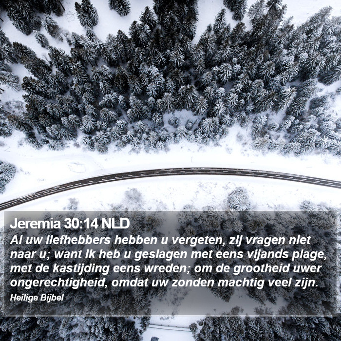 Jeremia 30:14 NLD Bible Study