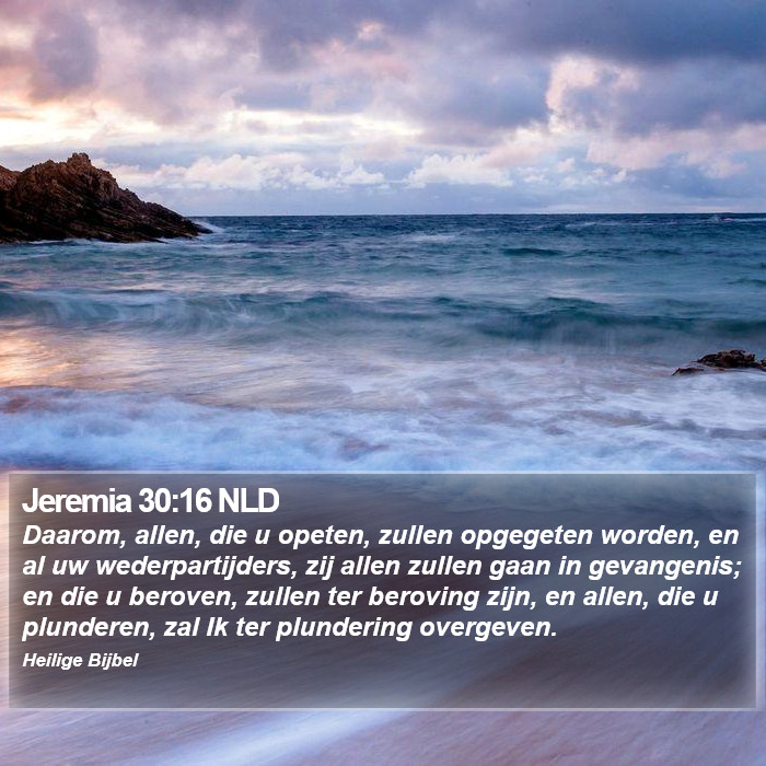 Jeremia 30:16 NLD Bible Study