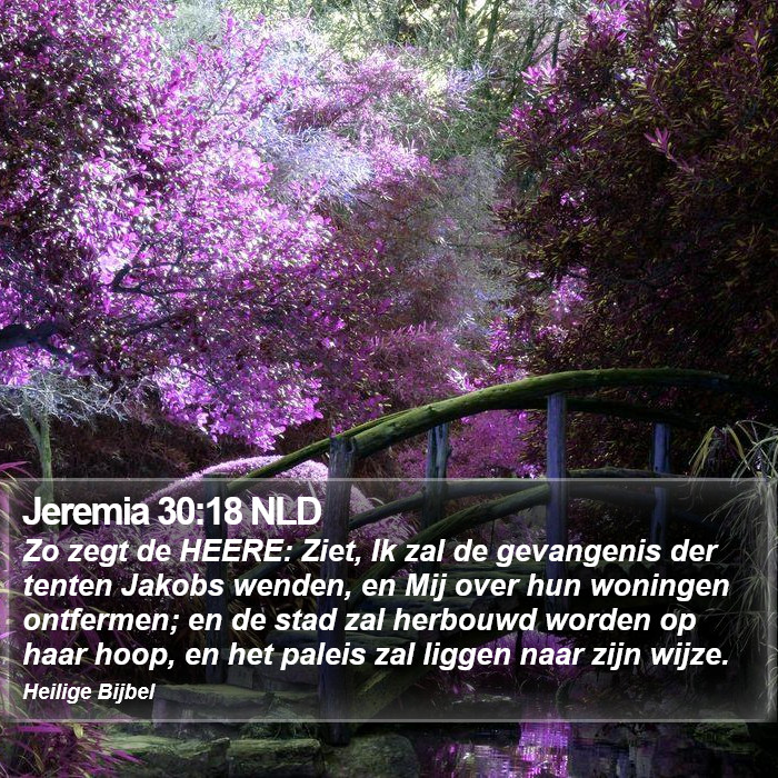 Jeremia 30:18 NLD Bible Study