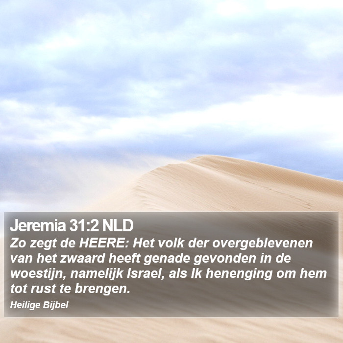 Jeremia 31:2 NLD Bible Study