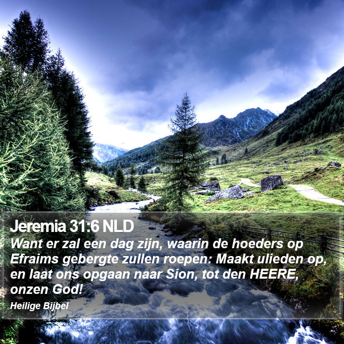 Jeremia 31:6 NLD Bible Study