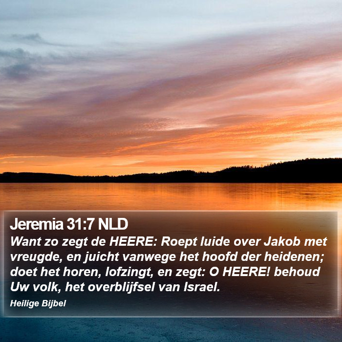 Jeremia 31:7 NLD Bible Study