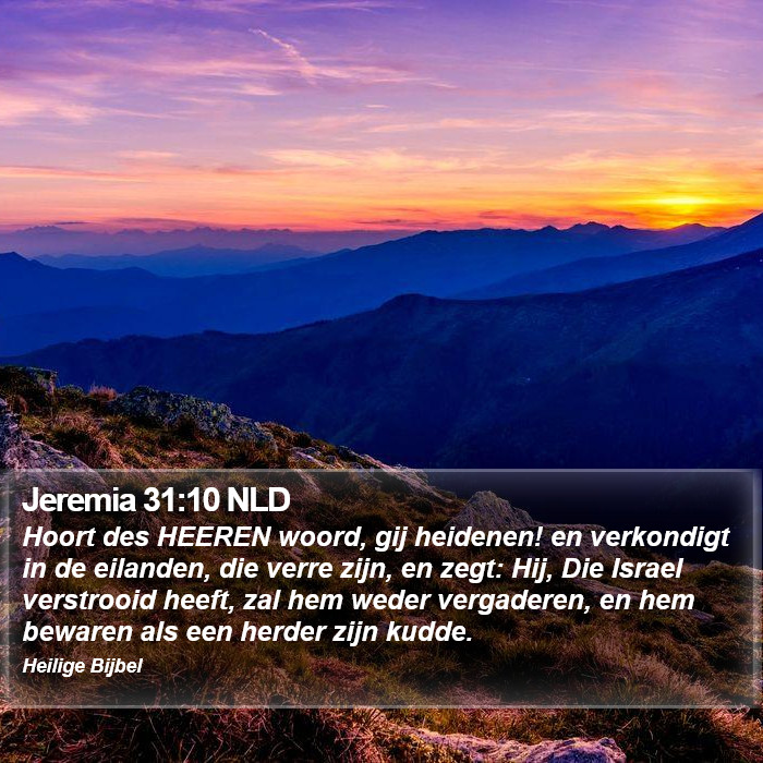 Jeremia 31:10 NLD Bible Study