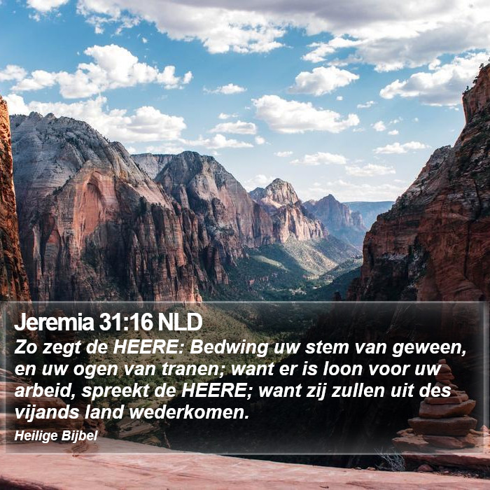 Jeremia 31:16 NLD Bible Study