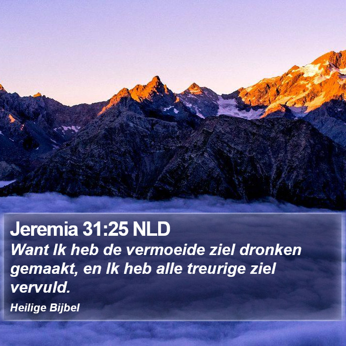 Jeremia 31:25 NLD Bible Study
