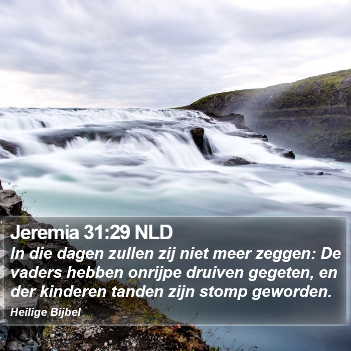 Jeremia 31:29 NLD Bible Study