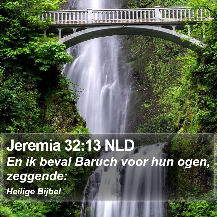 Jeremia 32:13 NLD Bible Study