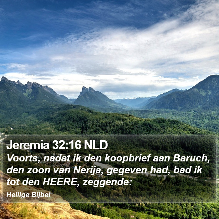 Jeremia 32:16 NLD Bible Study