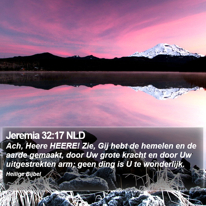 Jeremia 32:17 NLD Bible Study