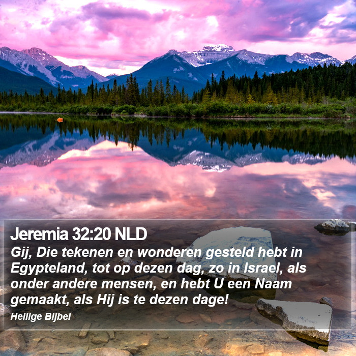 Jeremia 32:20 NLD Bible Study