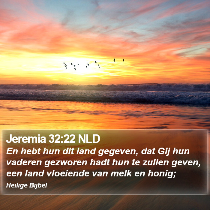 Jeremia 32:22 NLD Bible Study