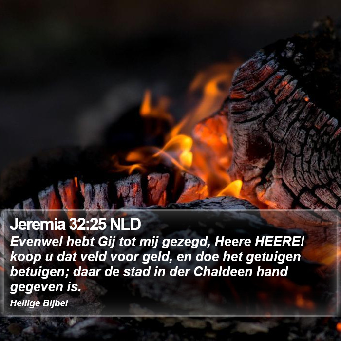 Jeremia 32:25 NLD Bible Study