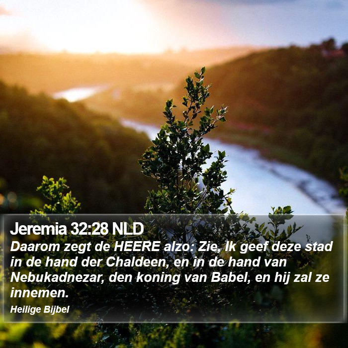 Jeremia 32:28 NLD Bible Study