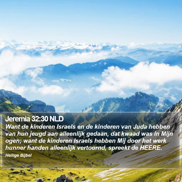 Jeremia 32:30 NLD Bible Study