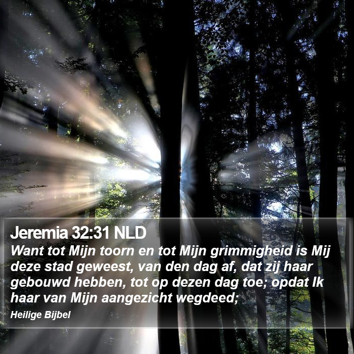 Jeremia 32:31 NLD Bible Study