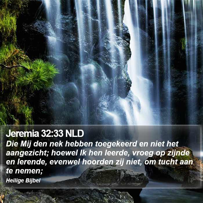 Jeremia 32:33 NLD Bible Study