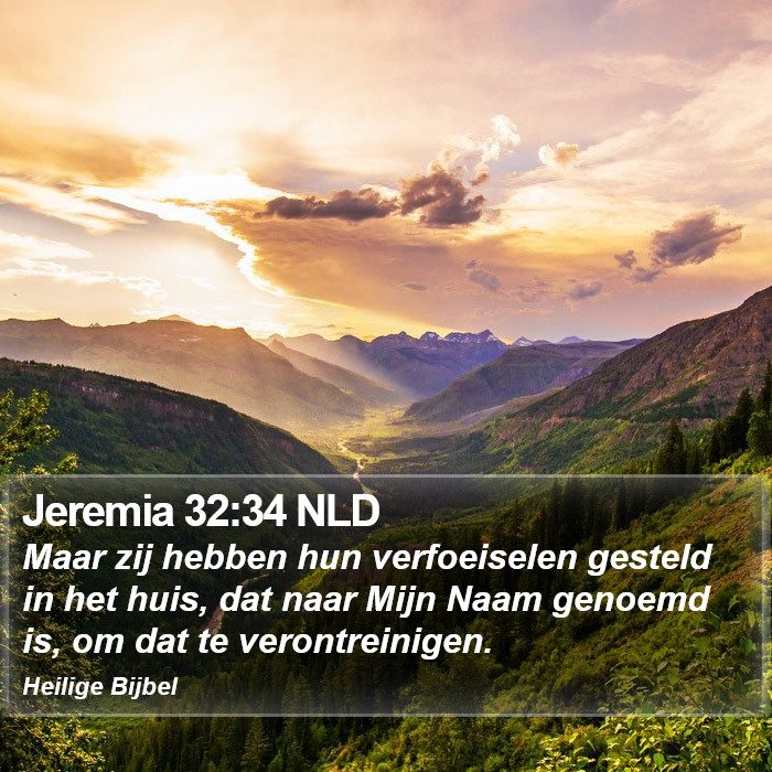 Jeremia 32:34 NLD Bible Study