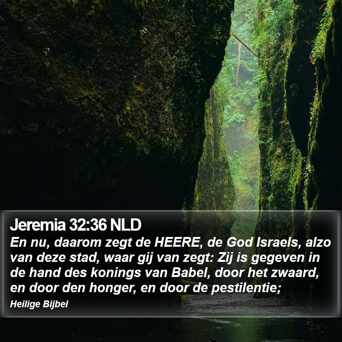 Jeremia 32:36 NLD Bible Study