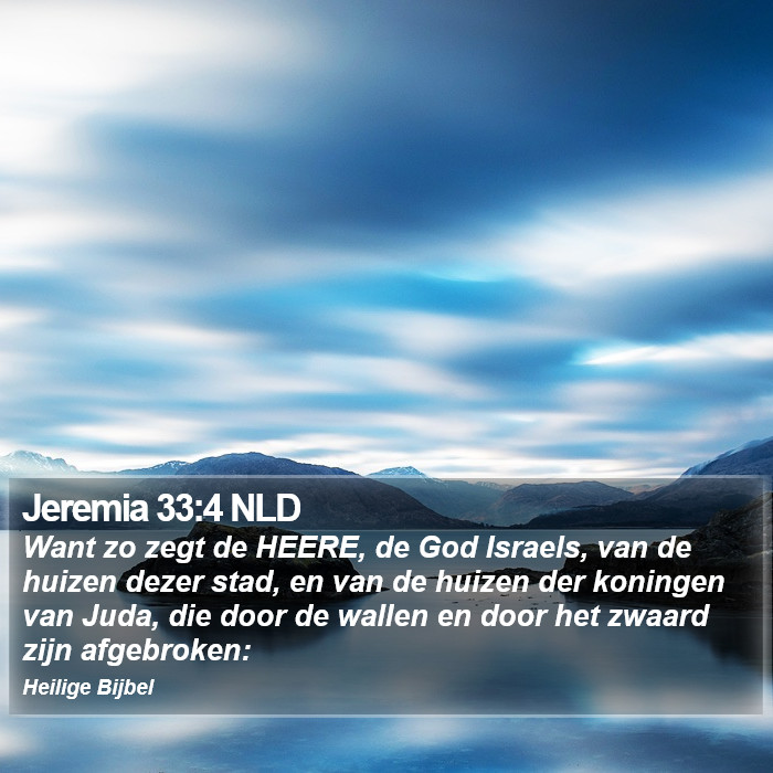 Jeremia 33:4 NLD Bible Study