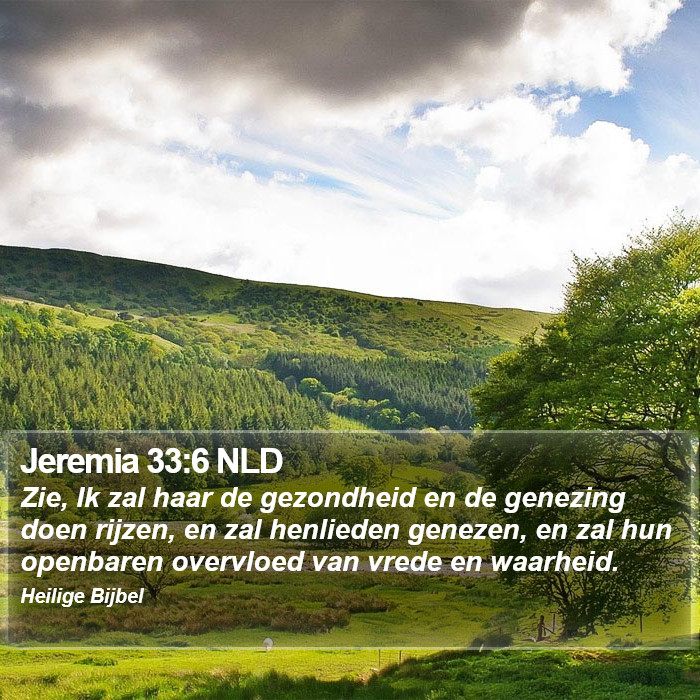 Jeremia 33:6 NLD Bible Study