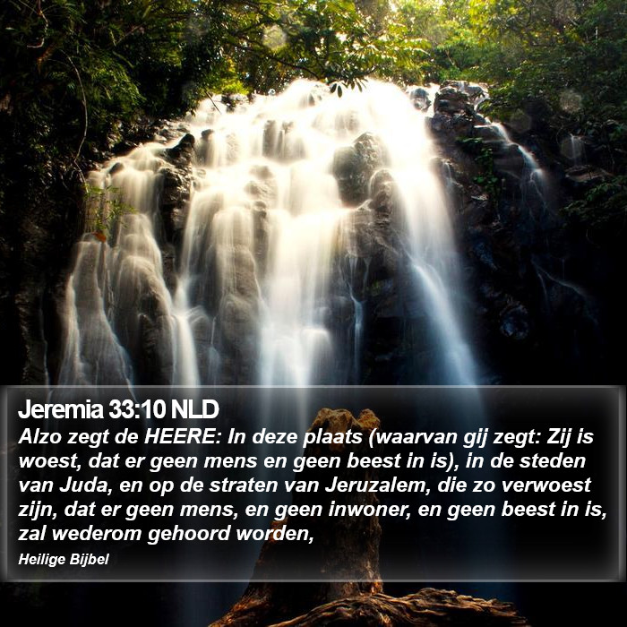 Jeremia 33:10 NLD Bible Study