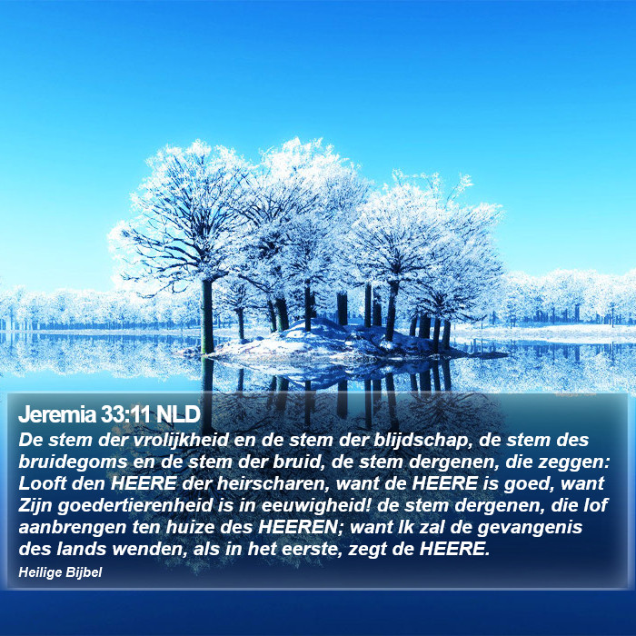 Jeremia 33:11 NLD Bible Study